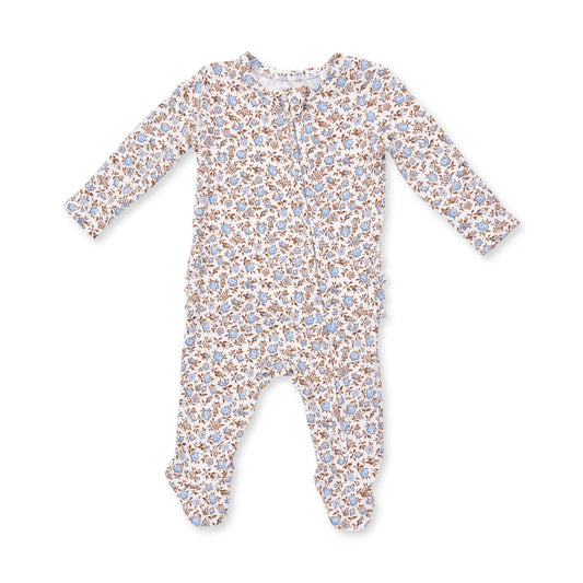 Ruffle-Back Zipper Footie