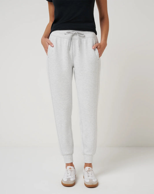 Skyloft Soft Tie Jogger / Heather Light Grey / FINAL SALE