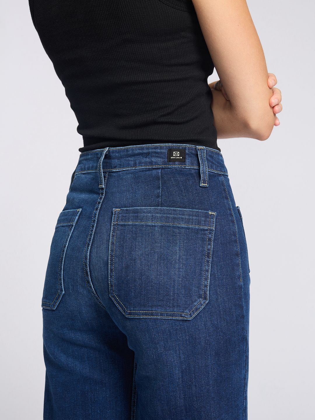 LETTER TO JULIET - Sailor Front Patch Pocket Denim / Dark