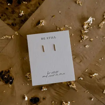 DEAR HEART - Be Still Earring Studs
