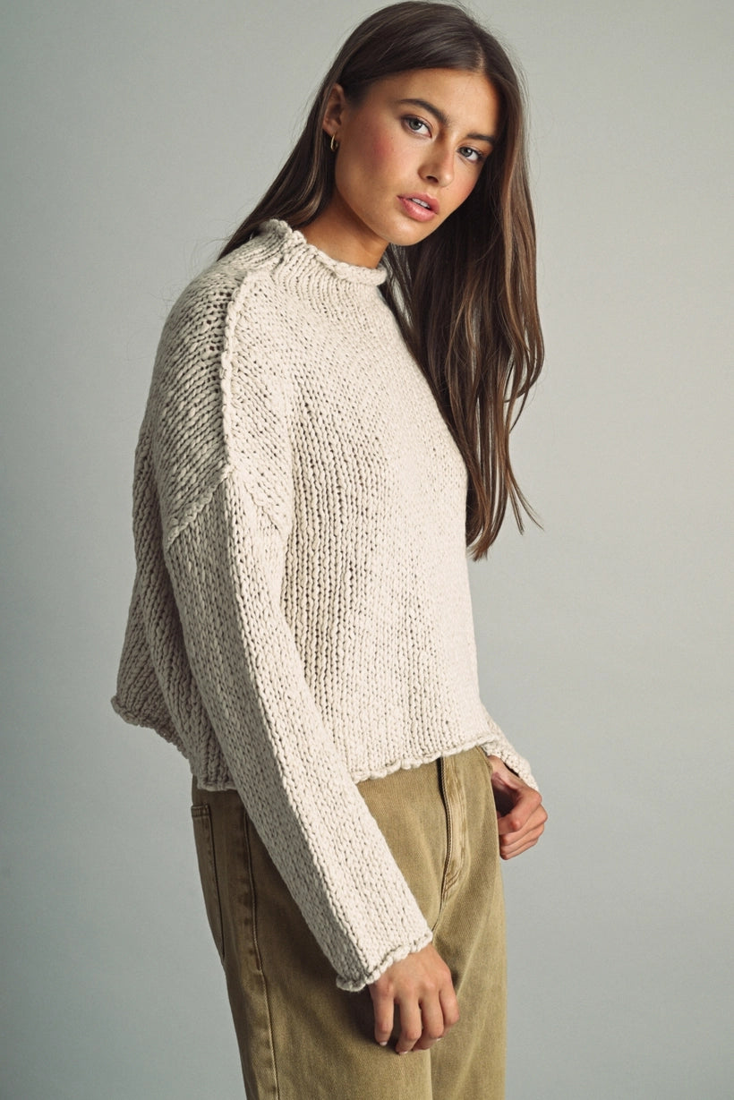 Roll Hemming Sweater