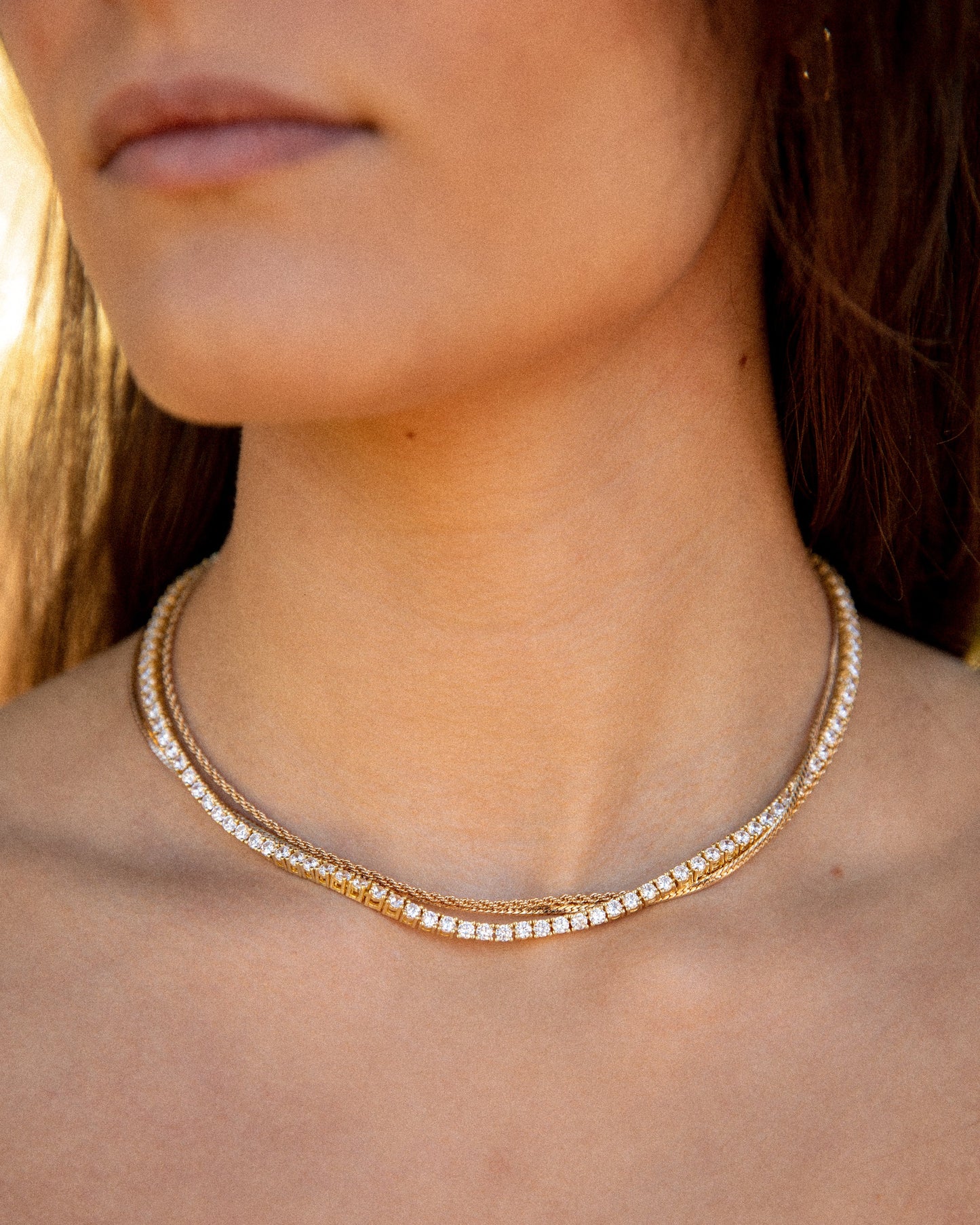 Genevieve Tennis Necklace