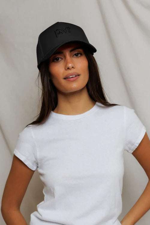 PERFECT WHITE TEE - PWT Hat/ True Black