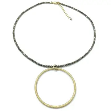 Circle of Love/Pyrite Necklace