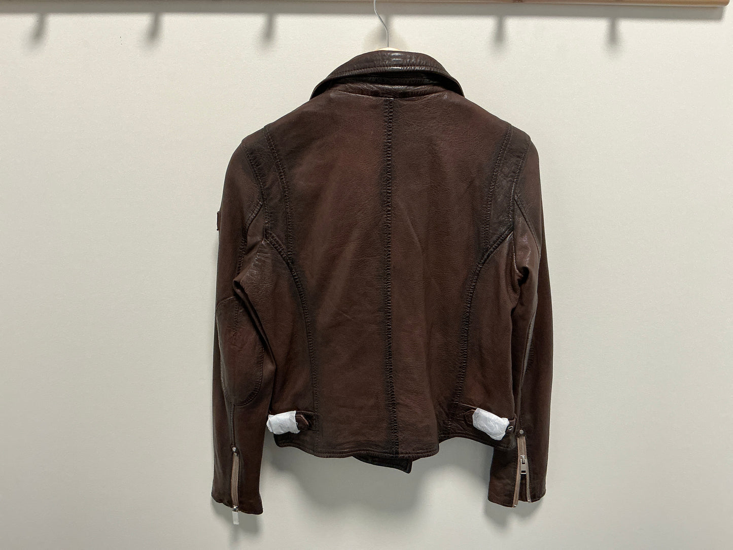 Sofia Brown Leather Jacket