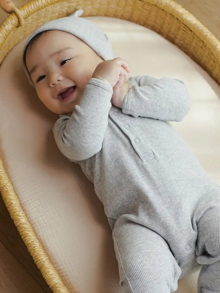 Ribbed Baby Jumpsuit / Dusty