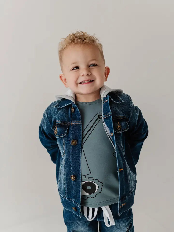 Hooded Denim Jacket