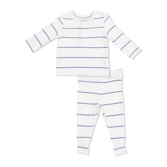 Vintage Stripe Long Sleeve Henley and Pant