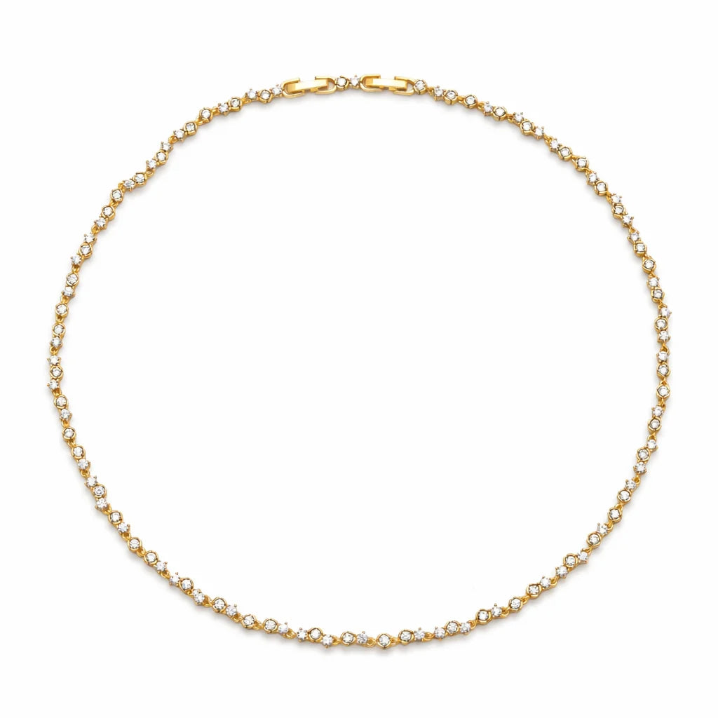 Round Tennis Necklace