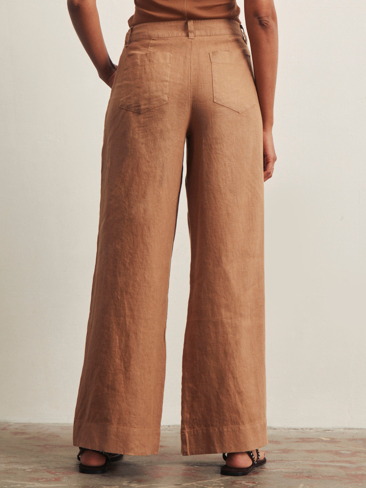 Linen Marine Wide Leg