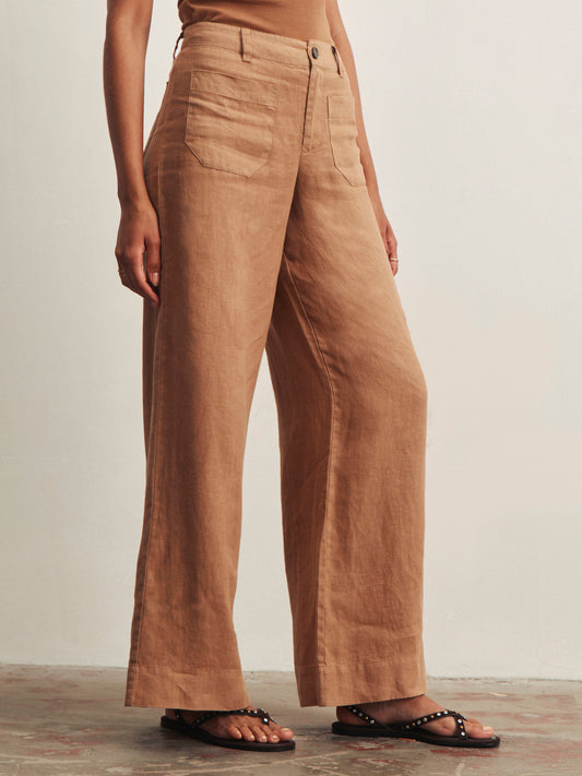 Linen Marine Wide Leg