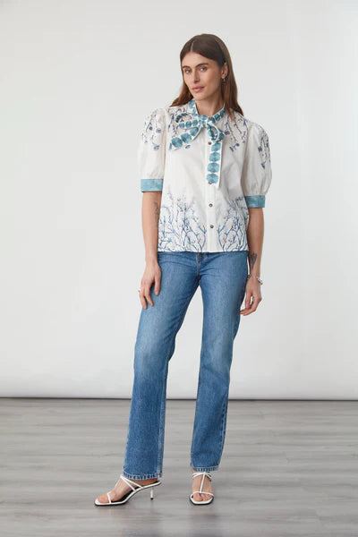 Poppy Top/ Indigo Coral