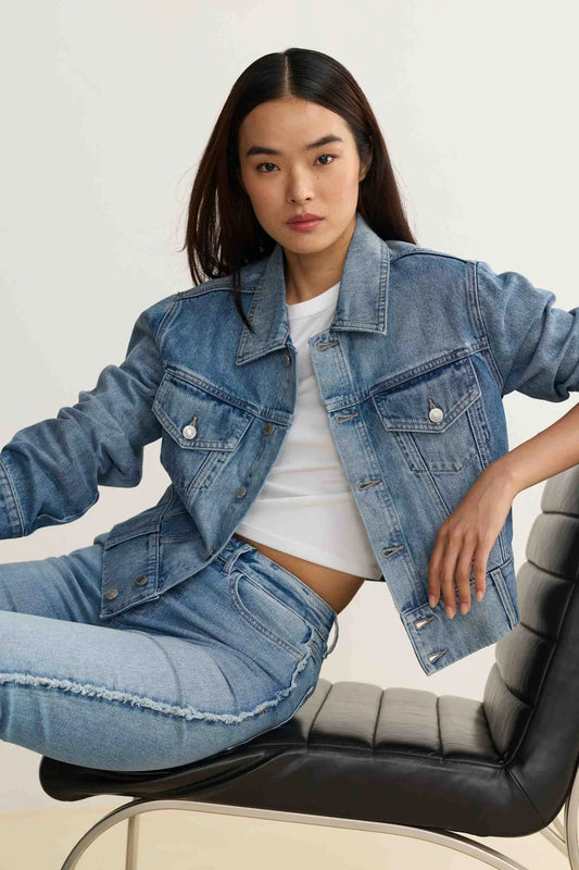 WARP + WEFT - KPB Cropped Denim Jacket / Bambino