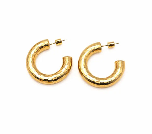Allure Patterned Hoops