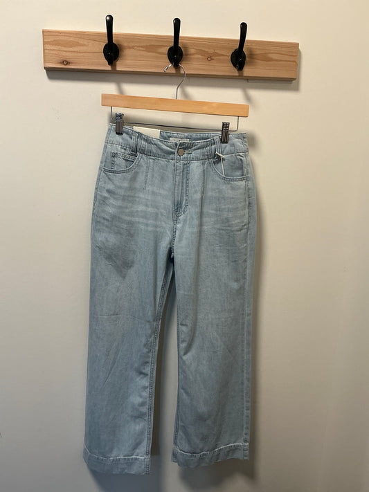 LETTER TO JULILET - Light Blue Wide Leg Crop