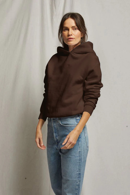 PERFECT WHITE TEE - Heart Cotton Fleece Sweatshirt