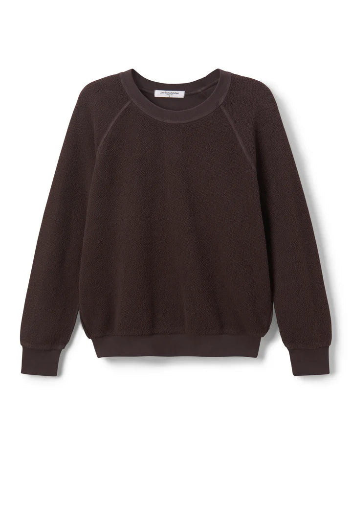 PERFECT WHITE TEE - Ziggy Inside Out Fleece Crewneck Sweatshirt