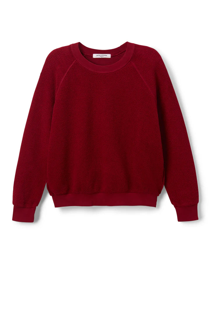 PERFECT WHITE TEE - Ziggy Inside Out Fleece Crewneck Sweatshirt