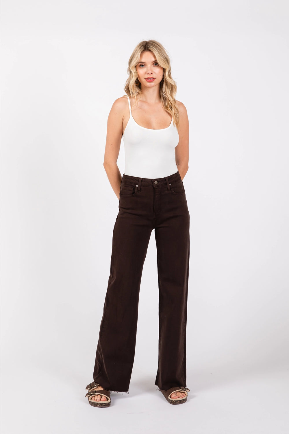 LETTER TO JULIET - Paola Wide Leg Denim / Espresso