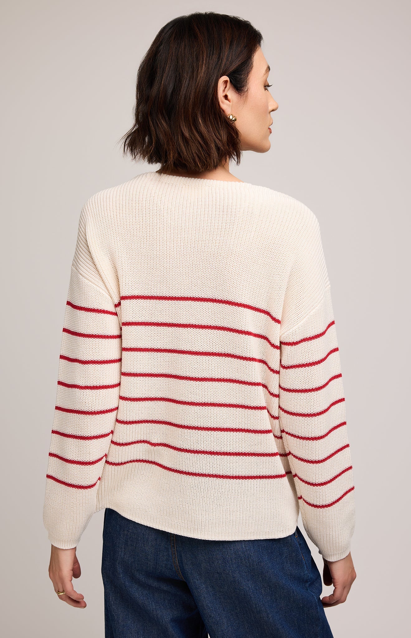 GENTLE FAWN - Tucker Pullover Sweater / Red Stripe