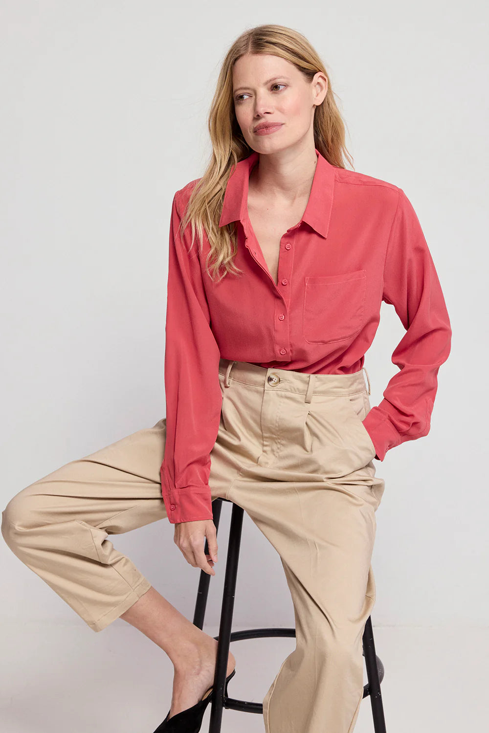 The Silk Shirt / Brick Red / FINAL SALE
