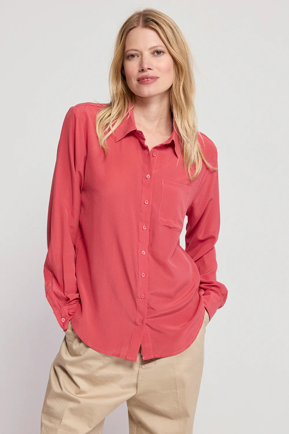 The Silk Shirt / Brick Red / FINAL SALE