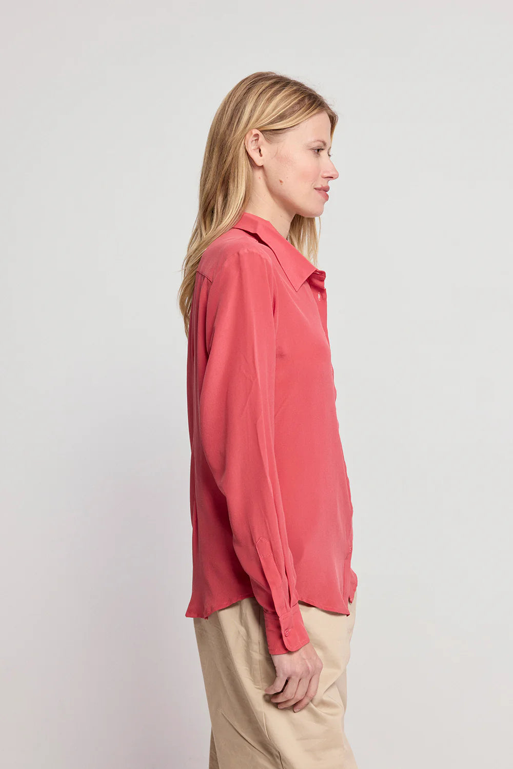 The Silk Shirt / Brick Red / FINAL SALE