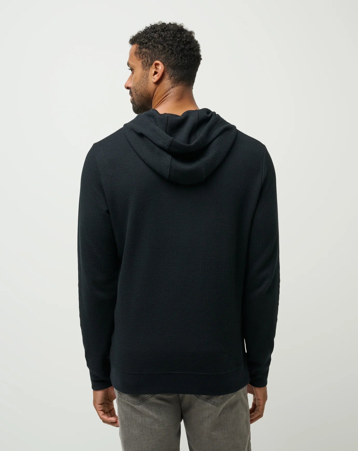 Cloud Waffle Hoodie / Black