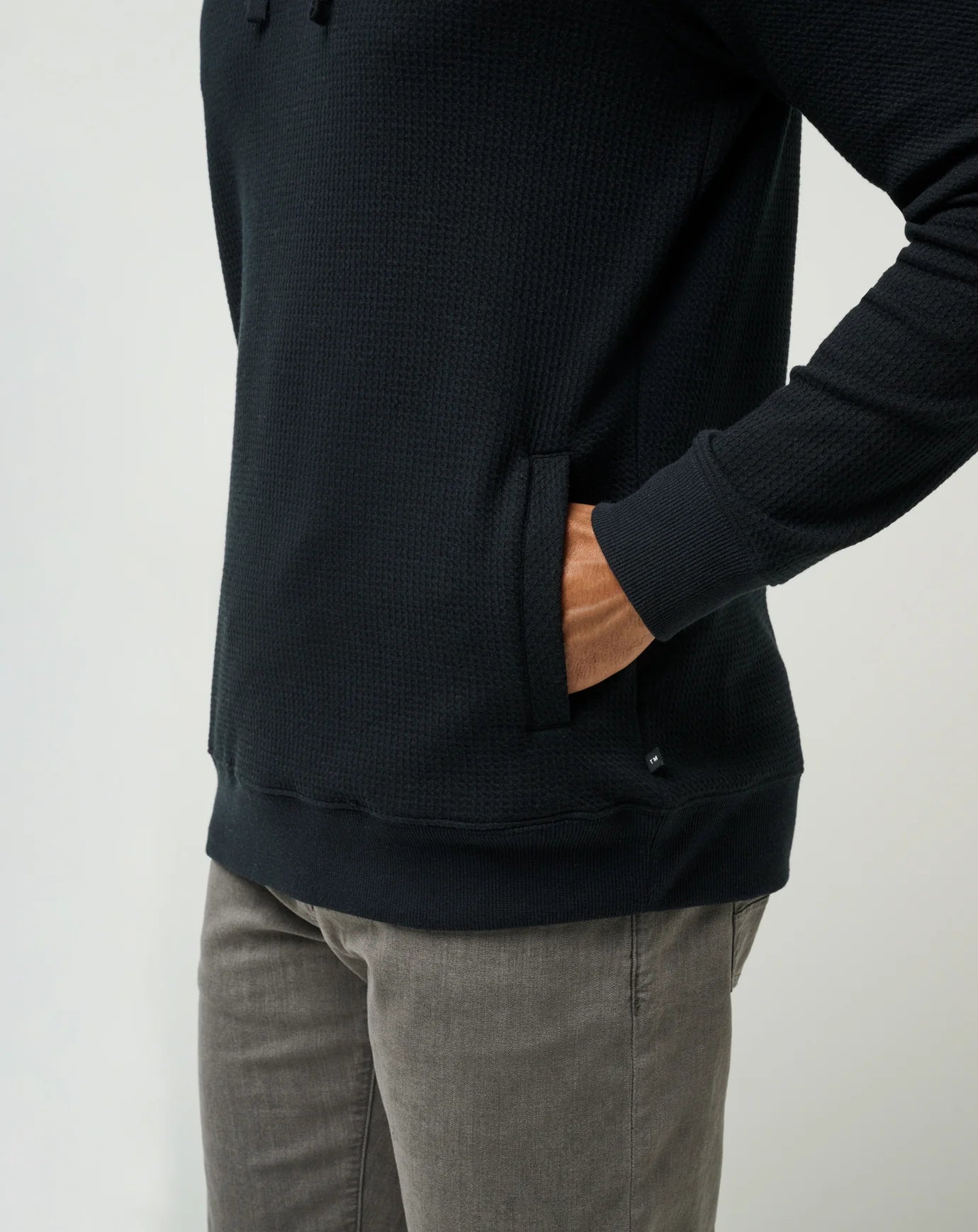 Cloud Waffle Hoodie / Black