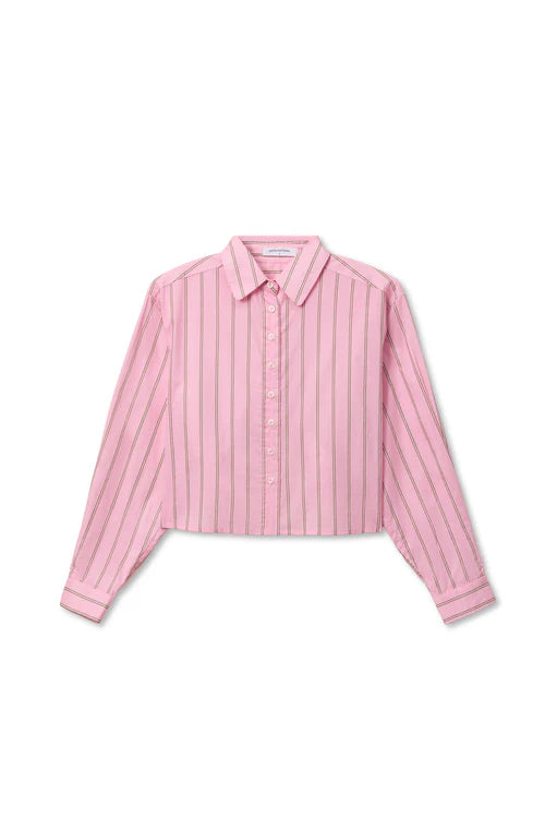 Naomi / Sugar Pink + Mocha Stripe