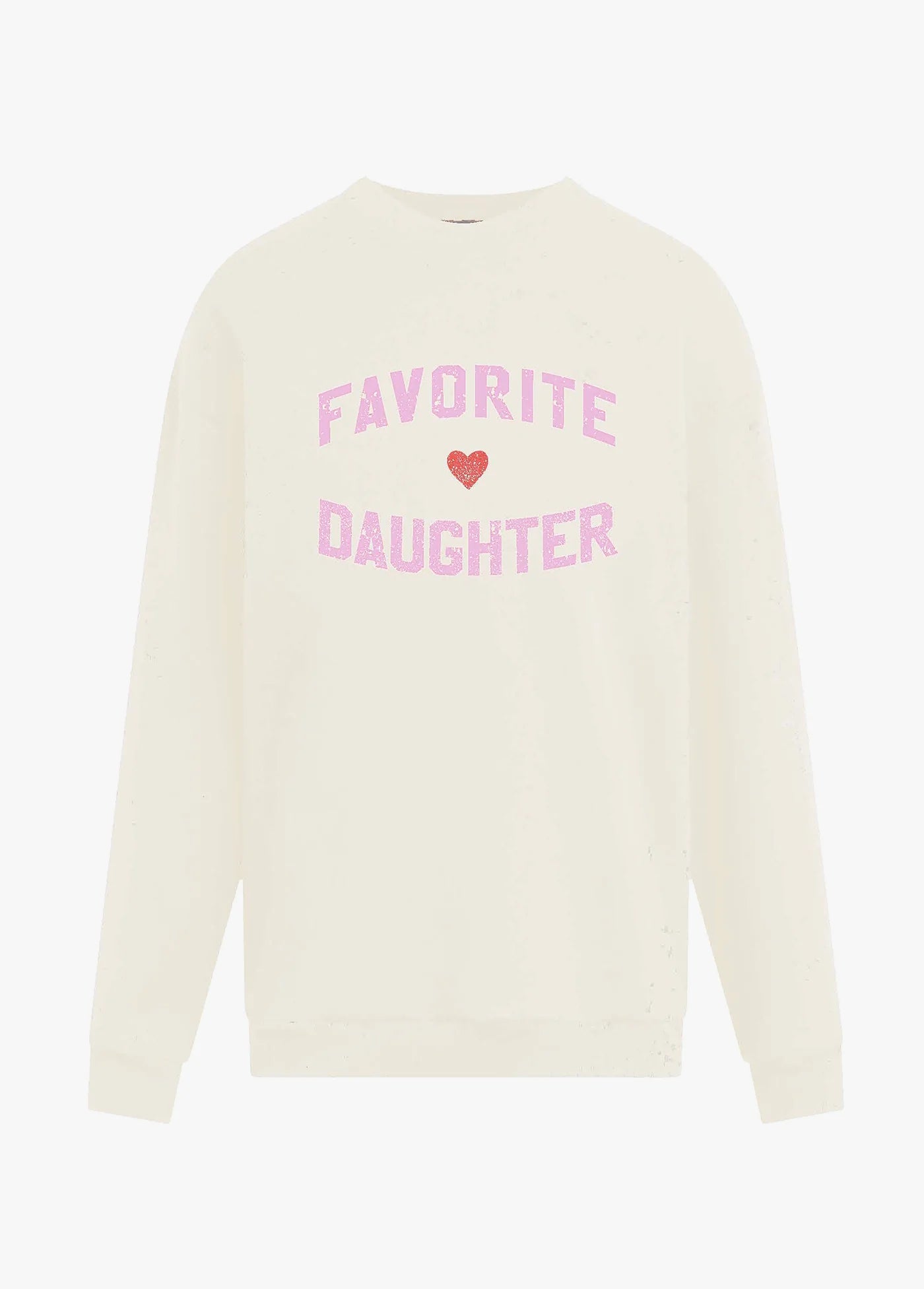 Favorite Daughter Heart Logo Sweatshirt / Gardenia&BabyBlue