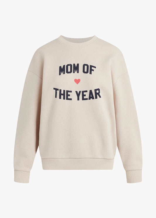 Mom of the Year Sweatshirt / Heather Oatmeal