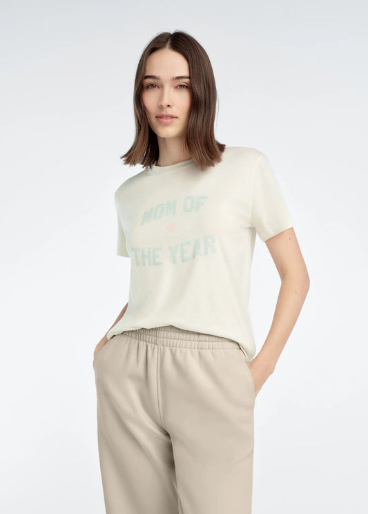 Mom Of The Year Tee/ Gardenia/Light