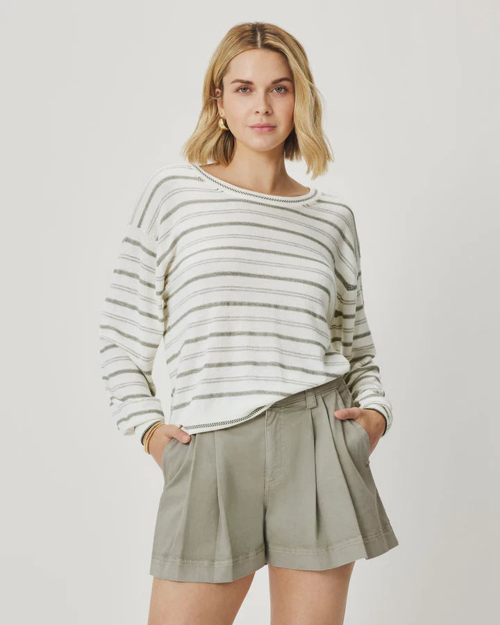 Finn Multi Stripe Sweater / White Multi