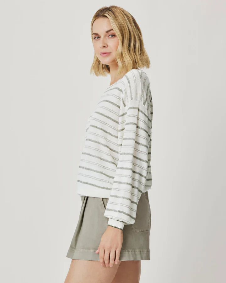 Finn Multi Stripe Sweater / White Multi