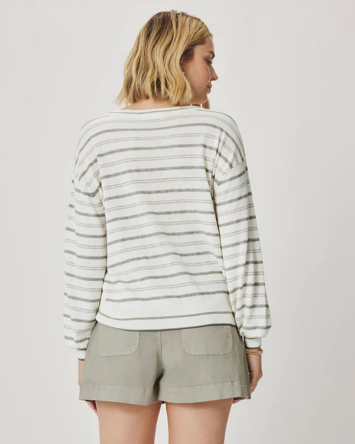 Finn Multi Stripe Sweater / White Multi