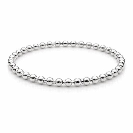 4mm+2mm+4mm Sterling Silver Waterproof Dimension Bracelet