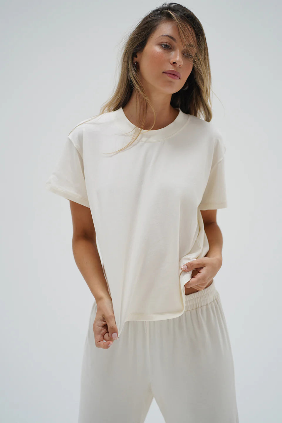 Ava Oversized Spandex Jersey Tee
