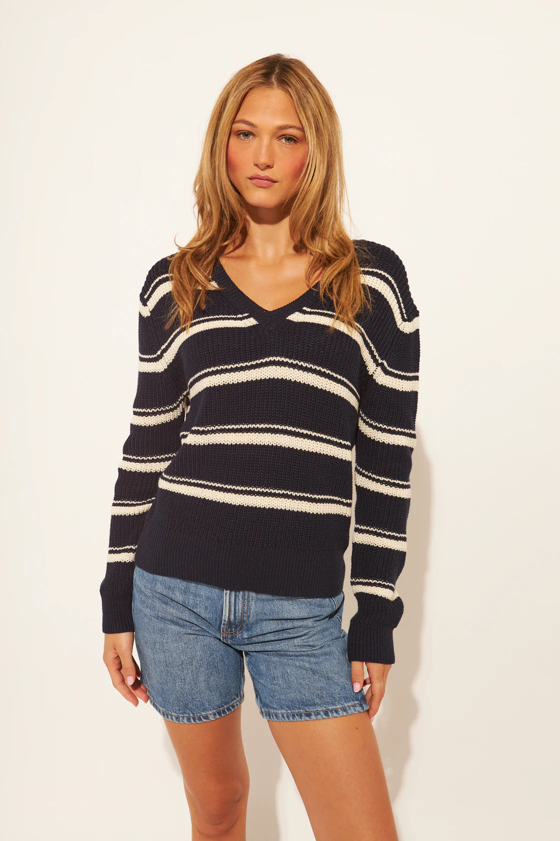 Kieran Sweater/ Monaco Stripe