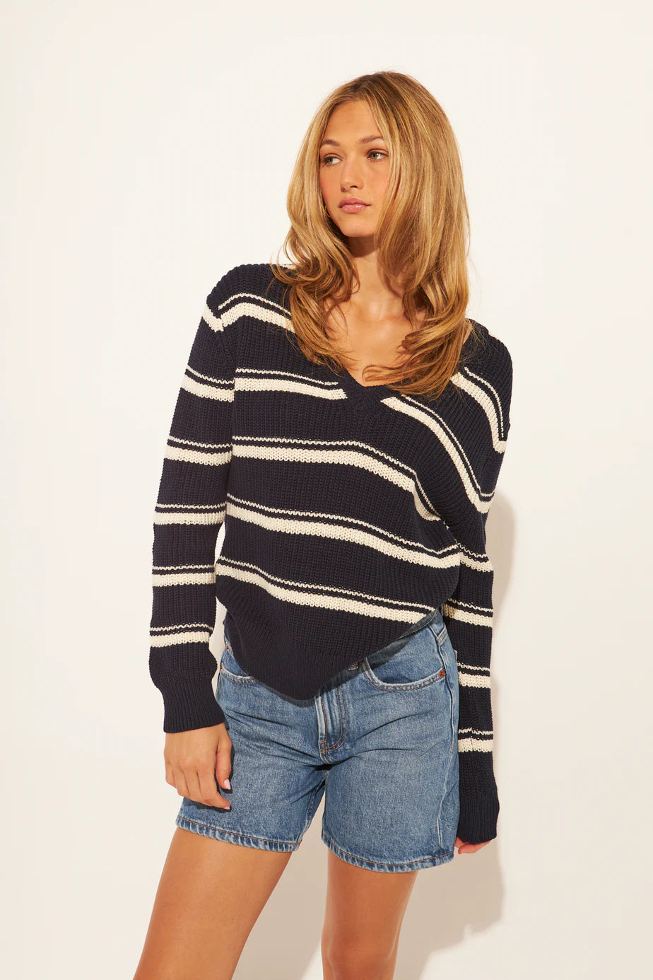Kieran Sweater/ Monaco Stripe