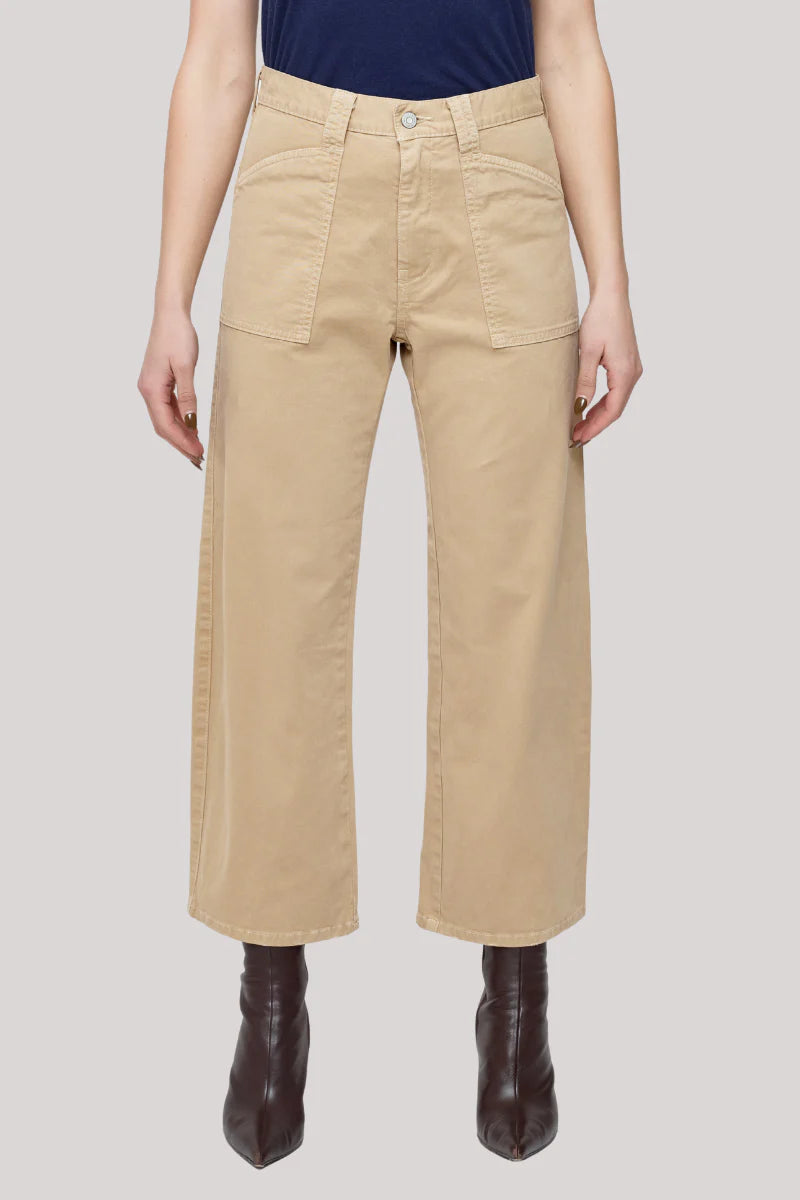 Gusset Cargo Pant / Beige