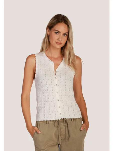 Jesse Sleeveless Sweater / Natural