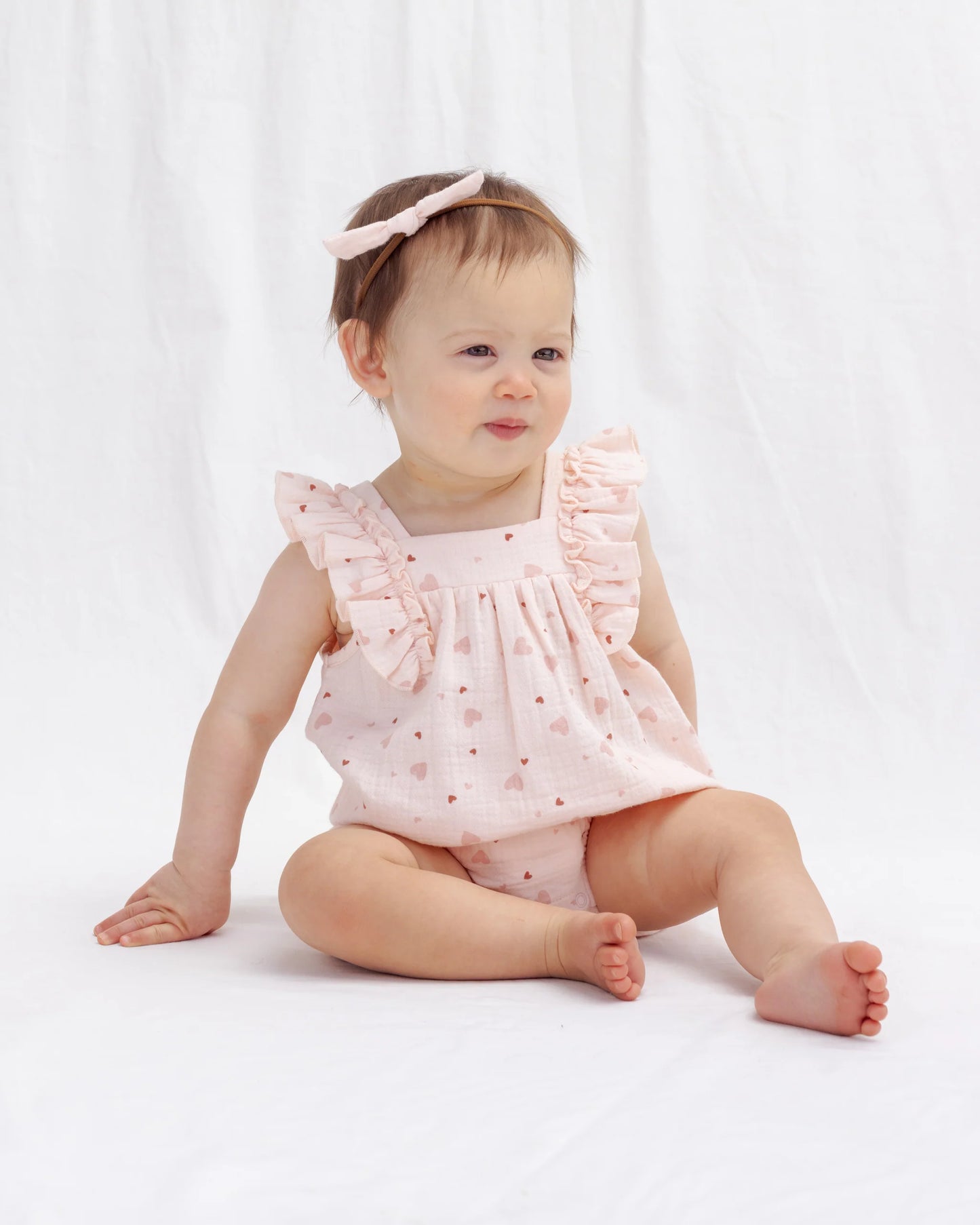 Maya Romper / Heart Confetti