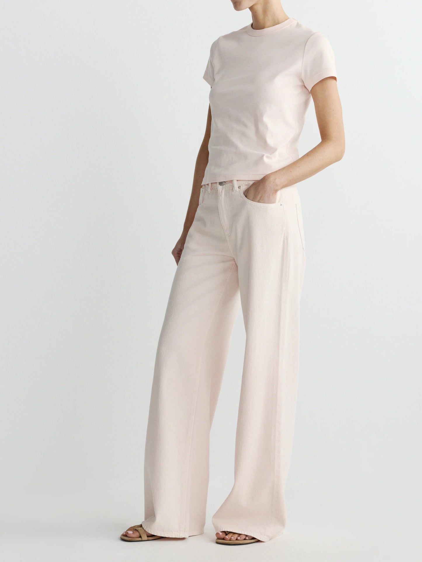 Alex Baggy Wide Leg/ Eggshell Aura