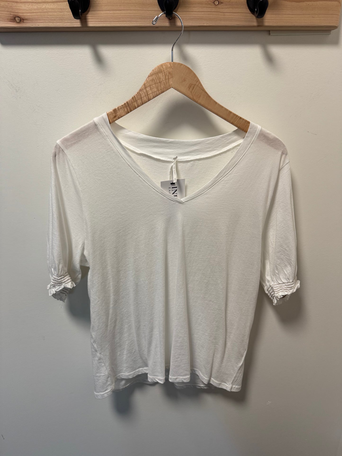 Smocked Sleeve Tee