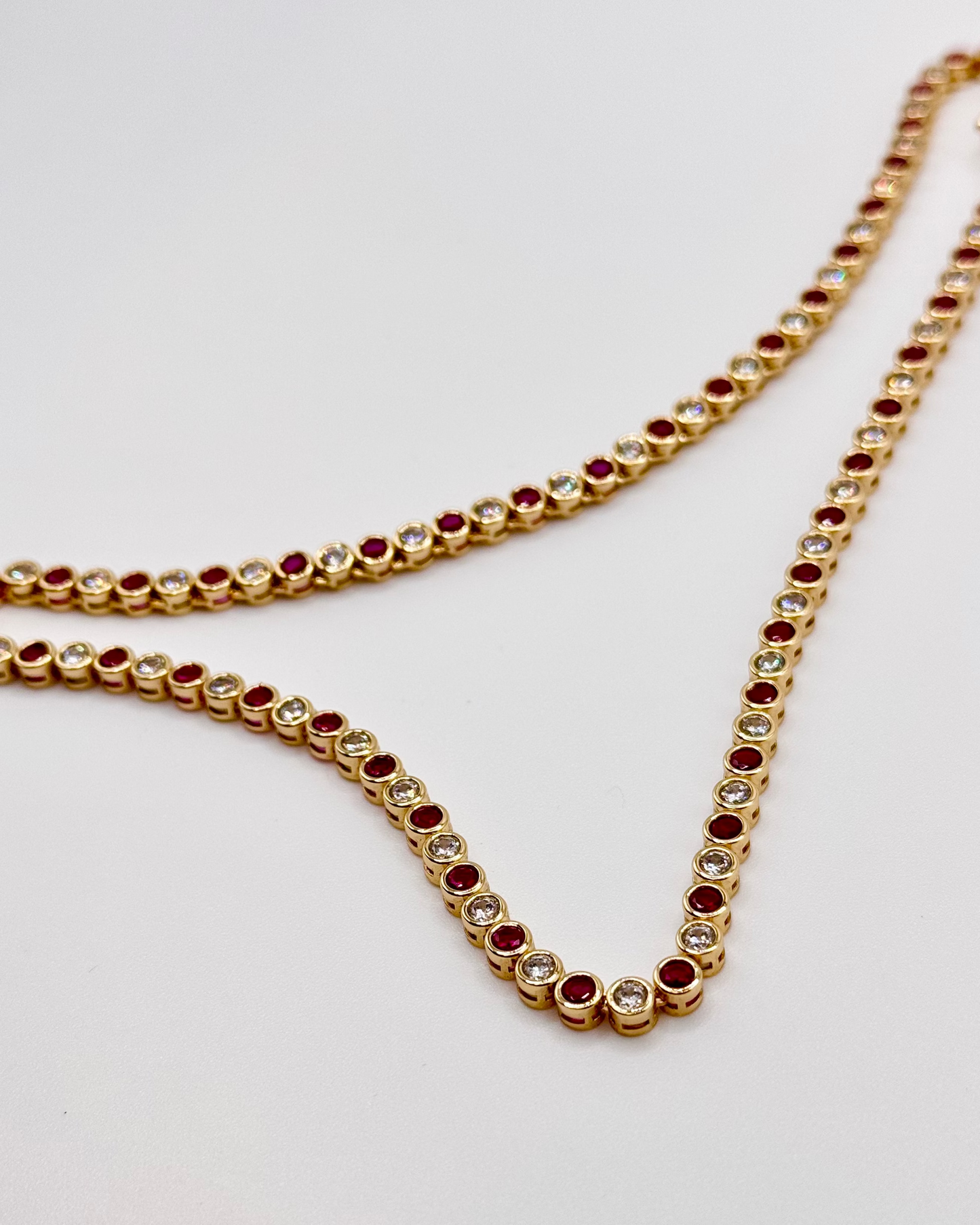 Alternating Tennis Necklace