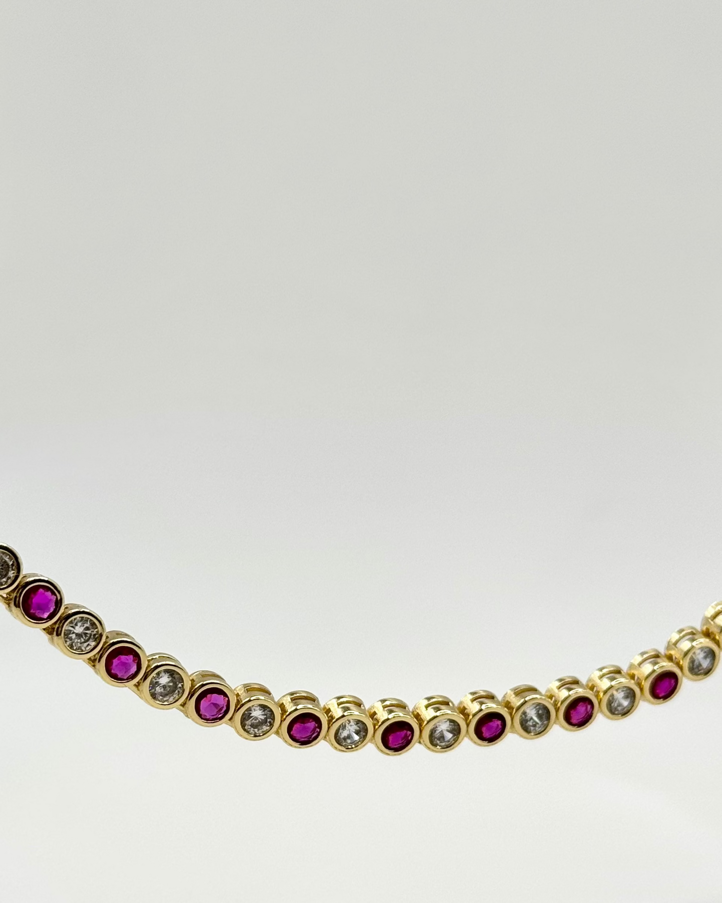 Alternating Tennis Necklace