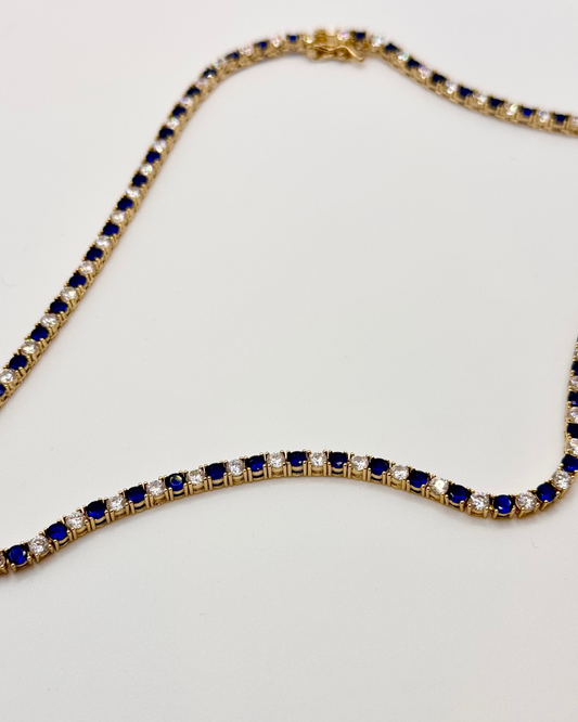 Alternating Tennis Necklace