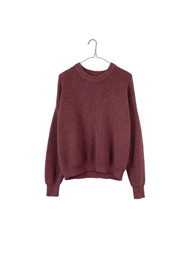 Crewneck Pull On Sweater