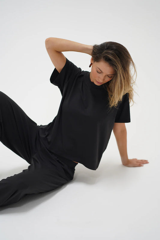 Ava Oversized Spandex Jersey Tee